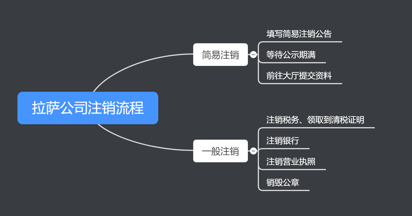 拉萨公司注销的流程、费用和周期