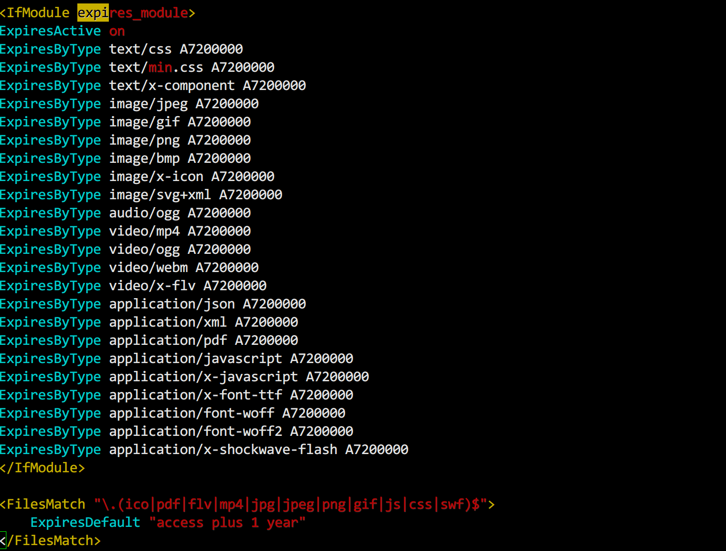 Apache httpd 2.4 反向代理 开启缓存